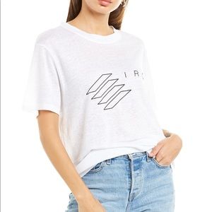 IRO Lucie Linen white T-shirt